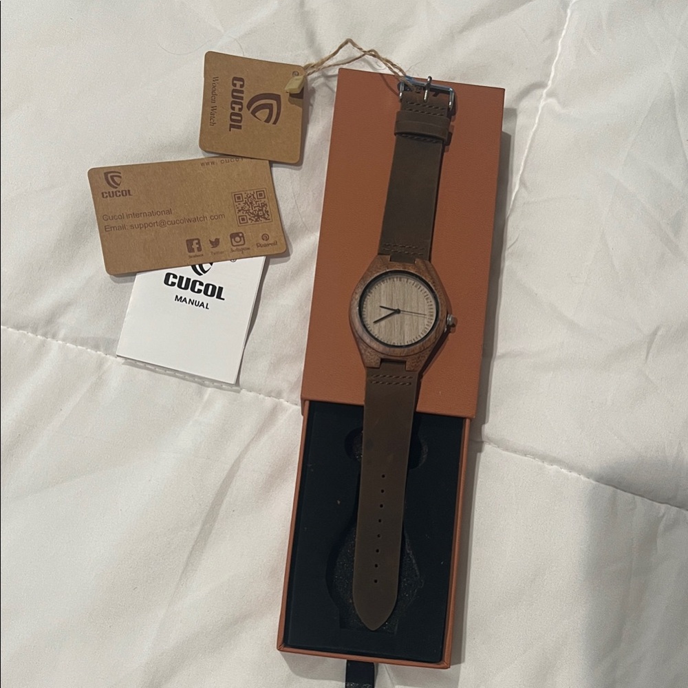 Brown Leather Men's Watch